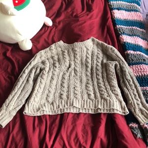 American eagle beige knit style sweater xs